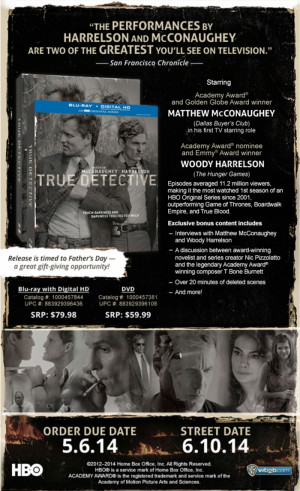 True Detective: Season One (US - DVD R1 | BD RA)