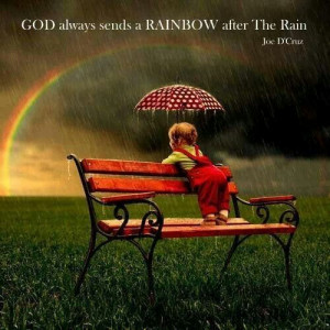 God sends rainbows