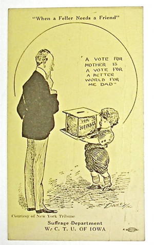 12 postcards that helped and hindered in women’s battle for the vote
