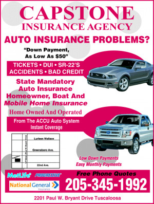 Menu for Capstone Insurance