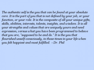 The authentic self