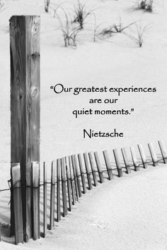 greatest experiences are our quiet moments.” -- Nietzsche – Quote ...