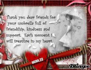 Thank You Dear Friends For...