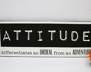 Attitude - Inspirational Quote - Typography - Ready to Hang - Wall Art ...