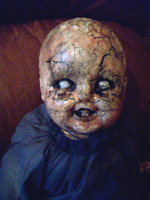 ... doll is going to haunt you this halloween the porcelian vintage doll