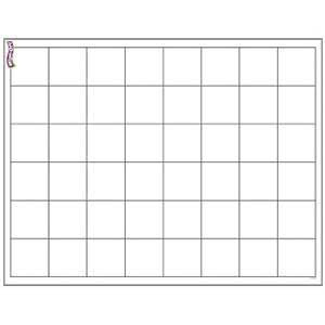 Graphing Grid Large Squares Wipe-Off Poster