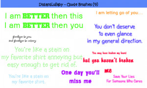 HB Quotes Photoshop Brushes by DistantLullaby