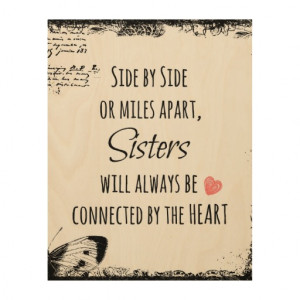 Sisters Quote Wood Canvases