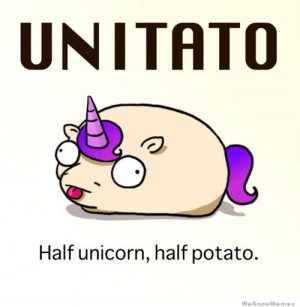 Unitato half unicorn, half potato.