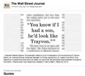 The Wall Street Journal’s Quote BoardThe paper is playing on ...