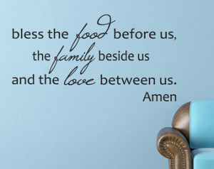 Prayer Quotes For Family Kitchen decal prayer bless
