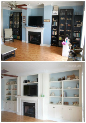Living Room Reveal LOVEIdeas For, Inspiration Bookcases, Living Room ...