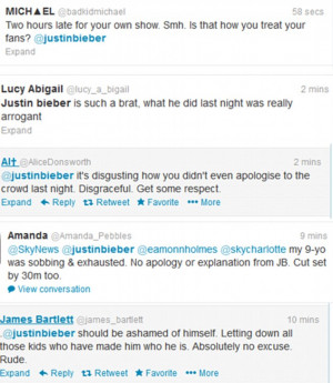 Rude and disrespectful': Fans took to Twitter to comment on Justin's ...