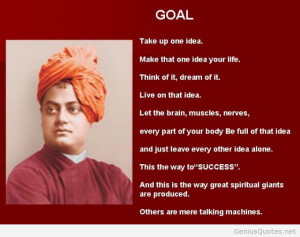 Swami Vivekananda goal