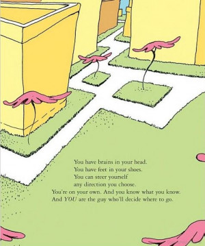 childhood book Dr. Seuss oh the places you'll go