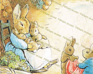 ... bunny, Benjamin Bunny, Baby room wall decor, Prints, Art posters