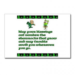 Celtic Gifts > Celtic Postcards > Irish Sayings, Toasts and Ble ...