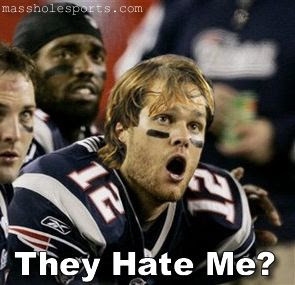 and found that Tom Brady is the third most hated player in the NFL
