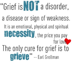 Grief is not a disorder…