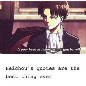 attack on titan heichou has all the best lines levi