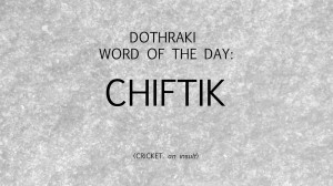 dothraki language