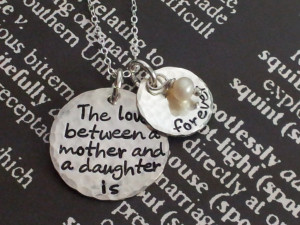 The Love between a mother and a daughter is forever.