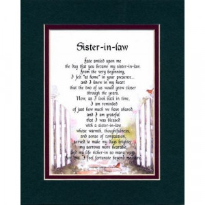 Happy Birthday Sister in Law Poems