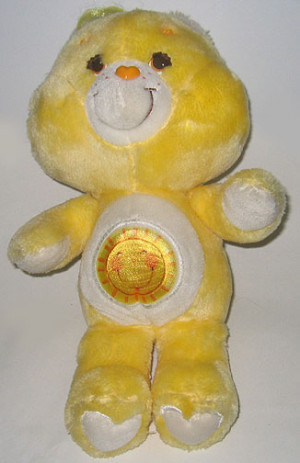 Care Bears Funshine cheer bear love a lot antlers pink yellow plush ...