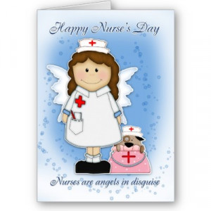 Happy Nurses Day Nurses Are Angels In Disguise Greeting Card