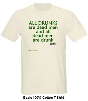 irish drinking t shirt yeats