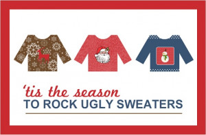 Ugly Sweater Trio Holiday Party Invitation