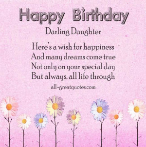 For Daughter - Beautiful Happy Birthday Daughter Messages Greetings ...