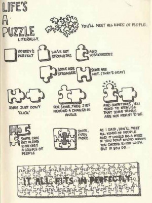 puzzle pieces...