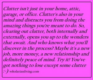 quote about clutter