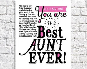 ... Nephews. Aunt Birthday. Christmas Gift. Aunt Sign. Aunt Quote Art