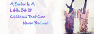 Sister Quote Facebook Cover