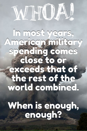 In most years, american military spending comes close to or exceeds ...