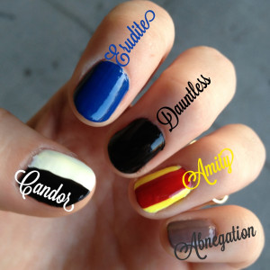 Countdown to ALLEGIANT: 2 days!Choose your faction and pick your nail ...