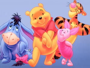 Walt Disney Winnie The Pooh Bear Characters Wallpaper