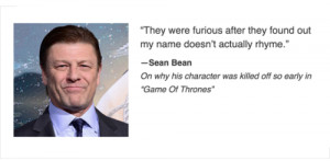 Sean Bean: mystery solved