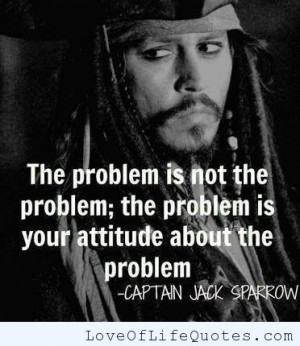 Captain Jack Sparrow quote on problems
