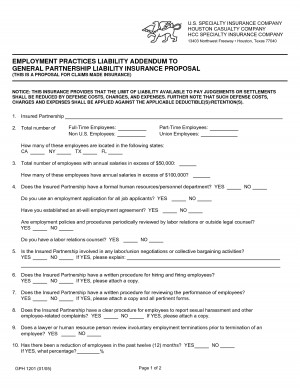 General Partnership Liability Insurance