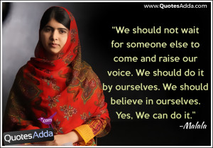 Malala Inspirational Best Quotes & Motivational Wors Images ...
