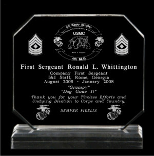 Going Away Plaque Quotes USMC