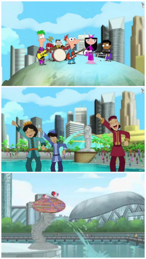 Singapore Featured in Phineas and Ferb by IndecisiveName78