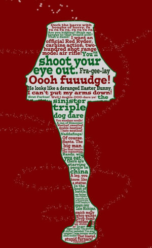 Christmas Story funny quote poster 12x18 by studiomarshallarts, $15 ...