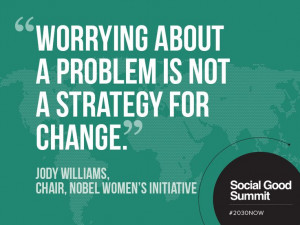 Jody Williams / 2013 Social Good Summit #2030NOW Socialgood ...