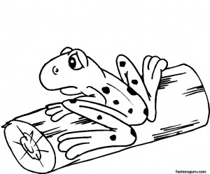 Cute Cartoon Frogs Coloring Pages Cute cartoon frogs coloring