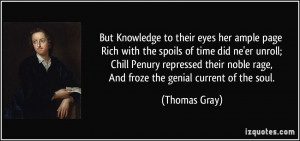 But Knowledge to their eyes her ample page Rich with the spoils of ...