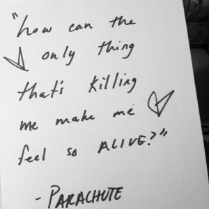 She Is Love Parachute Lyrics